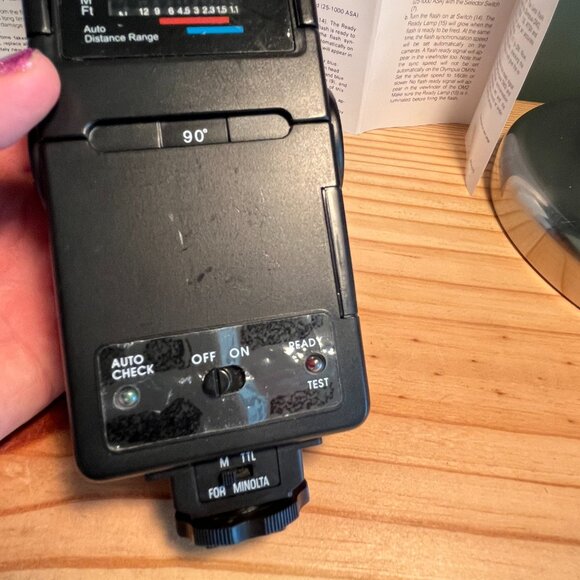 Minolta Achiever DZ260 Camera Flash - Picture 8 of 13